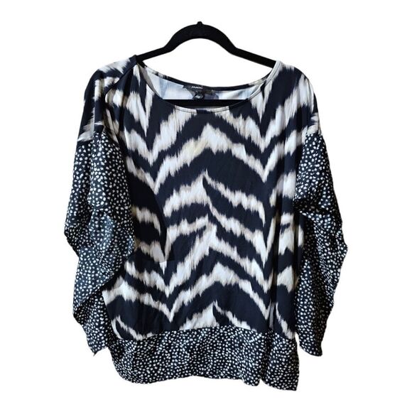ALFANI Animal Mixed Print Kimono Top - Size XL - Picture 1 of 5